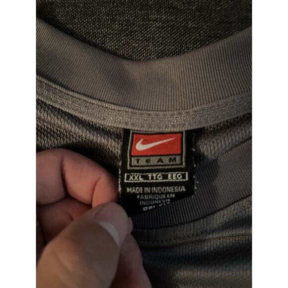 Nike University of North Carolina, Long Sleeve T-Shirt, Men’s XXL, Gray and Blue - Picture 4 of 5